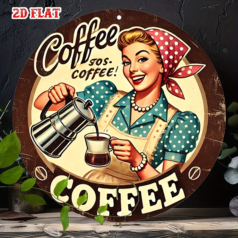 Vintage Collectible Plates - [2D Flat] 1 Stück Retro rundes