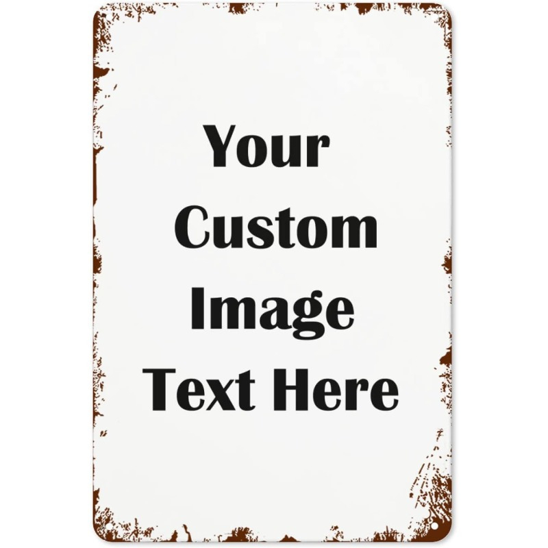 Vintage Collectible Plates - Personalisiertes Metallschild 1 Stück mit individuellem