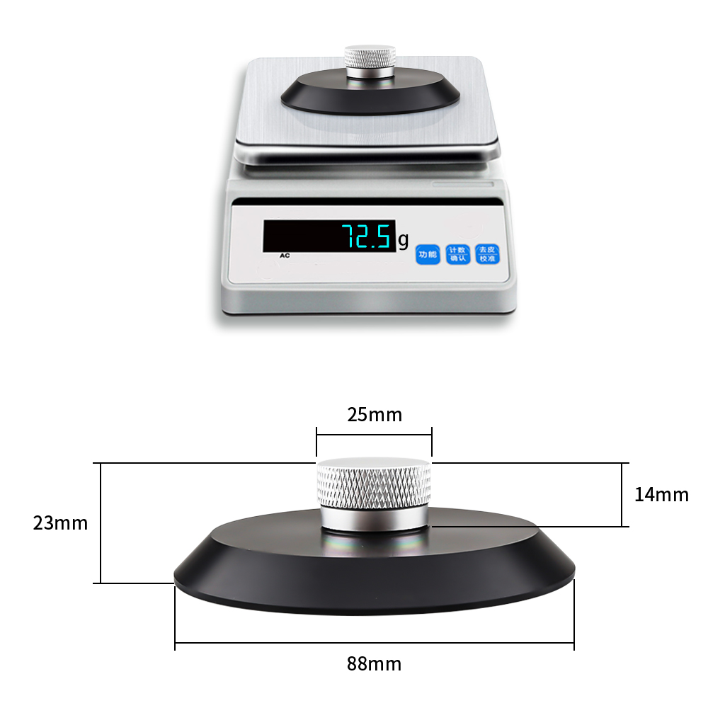 Vinyl Record Cleaner - Hochwertiges POM-Material, LP-Vinyl-Plattenspieler, Scheibenstabilisator, Schallengewicht/Klemme