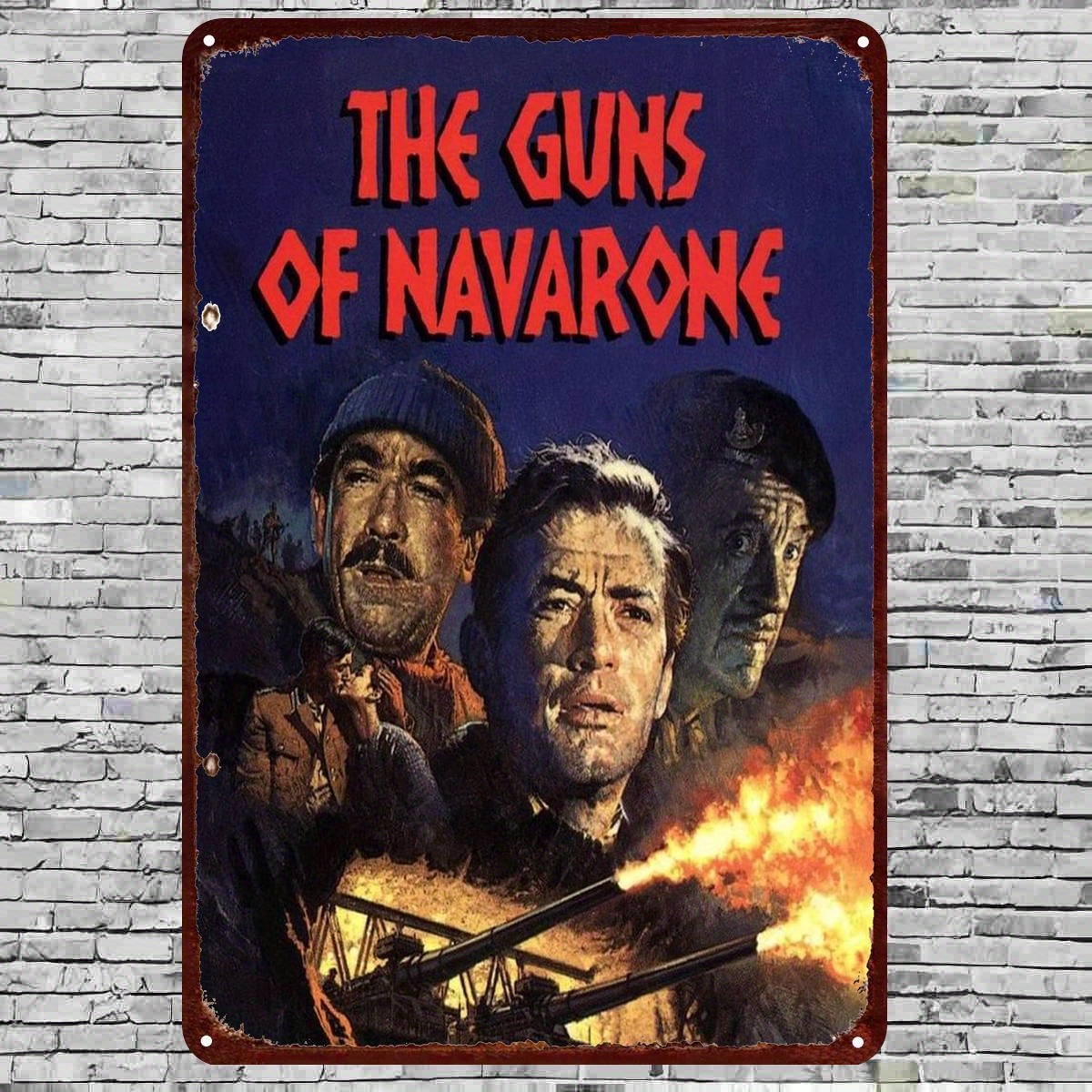 Vintage-Blechschild „The Guns  – Vintage Collectible Posters Bewertung und Preis
