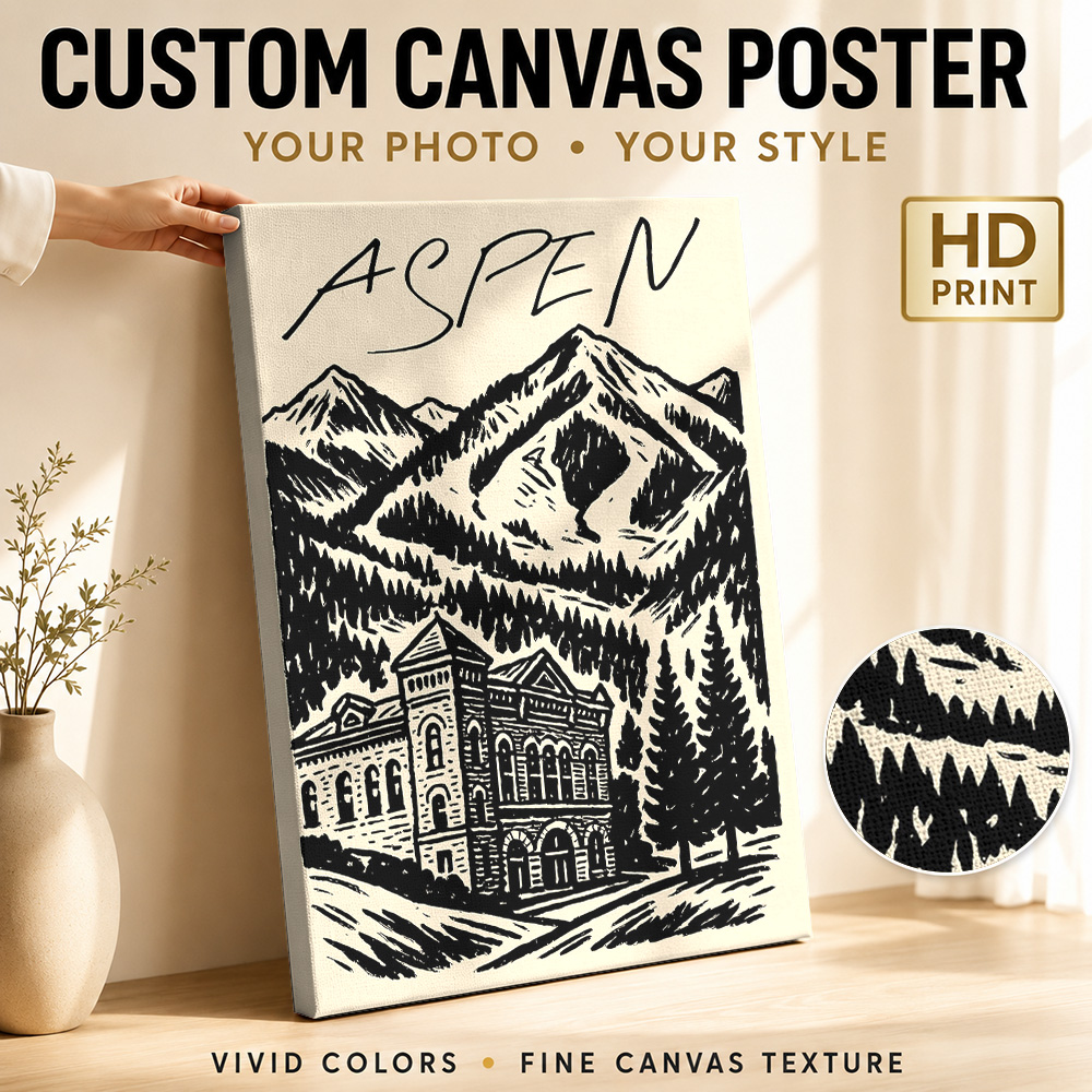 Aspen Vintage Ski Leinwanddruc – Vintage Collectible Posters Bewertung und Preis