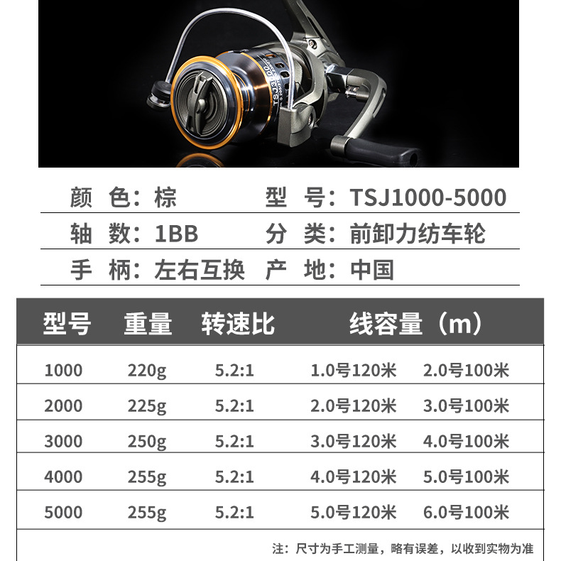 TSJ Metall-Spinnrolle, 3000er- – Developing Tank Reel Bewertung und Preis